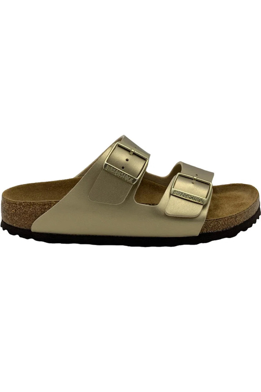 Birkenstock Women's Arizona Slide Sandals Gold - Medium